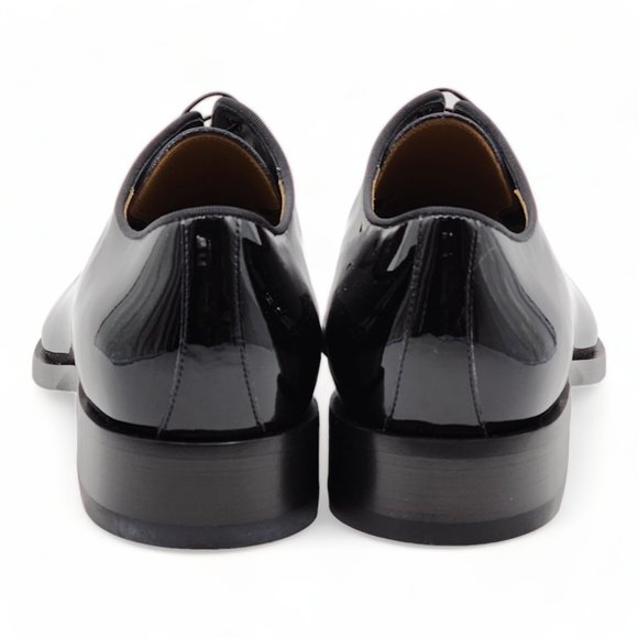 Christian Louboutin Chambeliss Patent Leather Tuxedo Derby Shoes - Picture 5 of 12